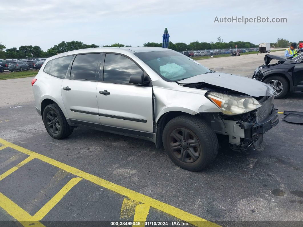 2011 Chevrolet Traverse Ls Silver vin: 1GNKRFED3BJ154770