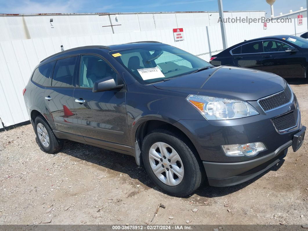 2011 Chevrolet Traverse Ls Gray vin: 1GNKRFED4BJ323002