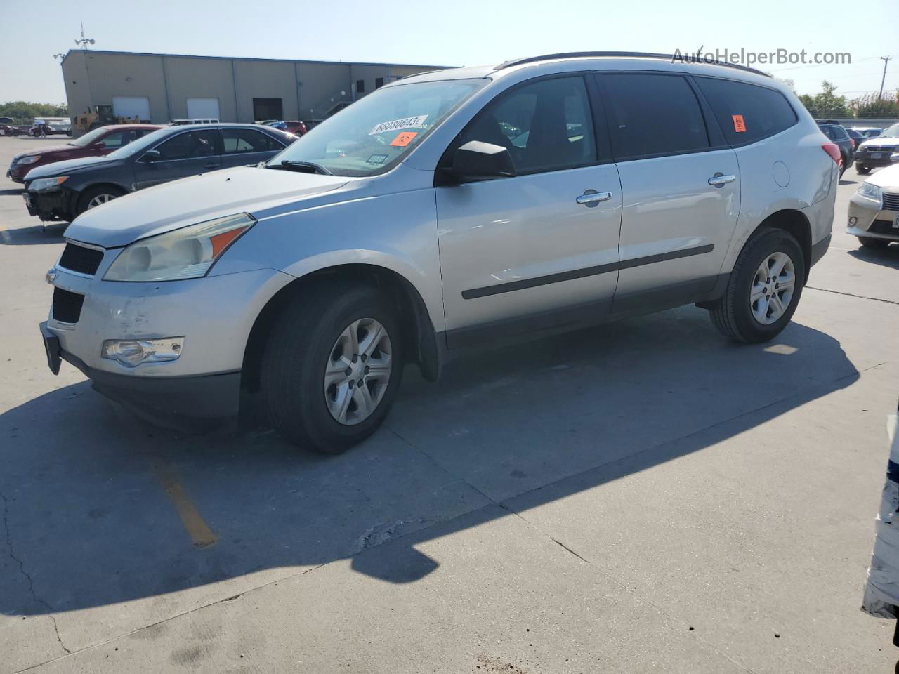 2012 Chevrolet Traverse Ls Silver vin: 1GNKRFED4CJ412277