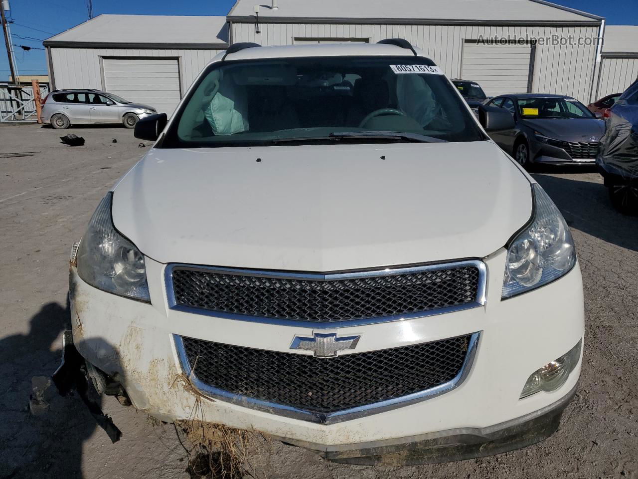 2012 Chevrolet Traverse Ls Белый vin: 1GNKRFED5CJ165755