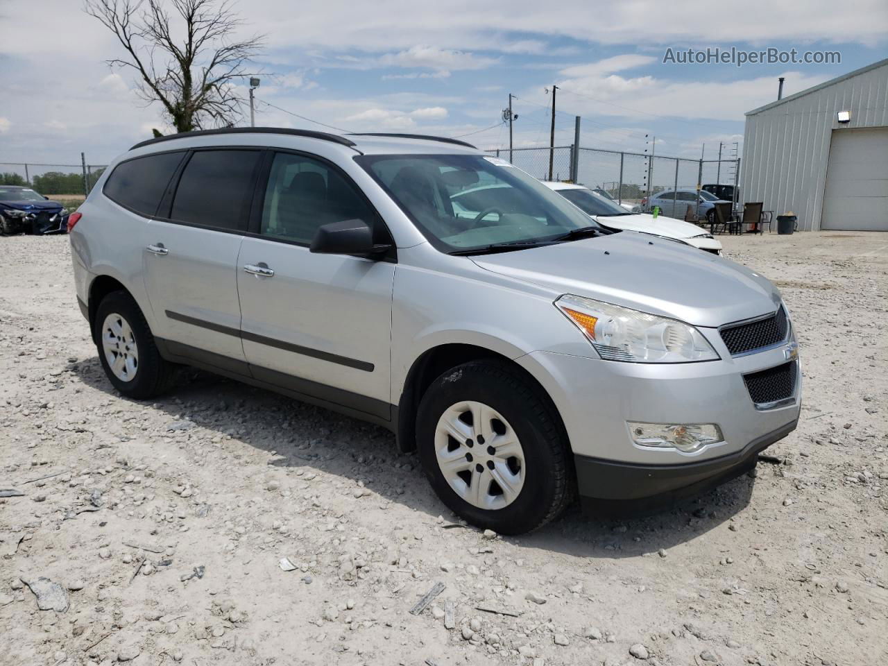 2012 Chevrolet Traverse Ls Silver vin: 1GNKRFED5CJ369181