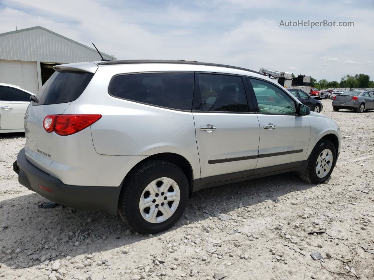 2012 Chevrolet Traverse Ls Silver vin: 1GNKRFED5CJ369181