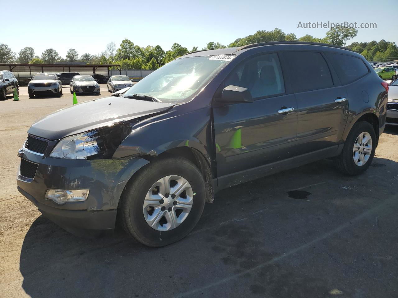 2012 Chevrolet Traverse Ls Gray vin: 1GNKRFED6CJ422065