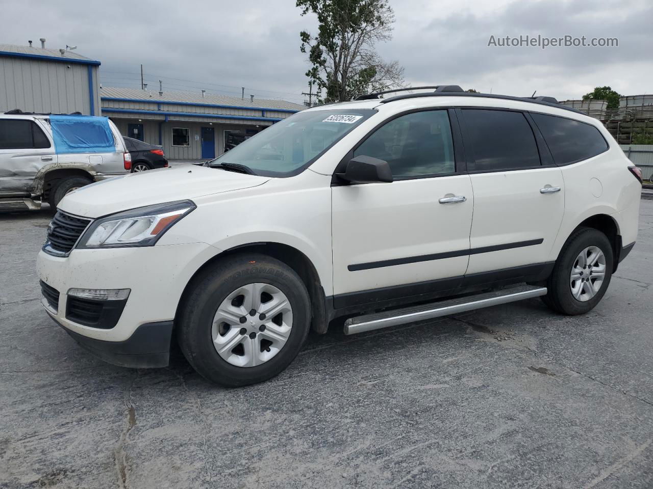 2014 Chevrolet Traverse Ls Белый vin: 1GNKRFED6EJ185502