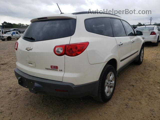 2011 Chevrolet Traverse Ls White vin: 1GNKRFED7BJ284633