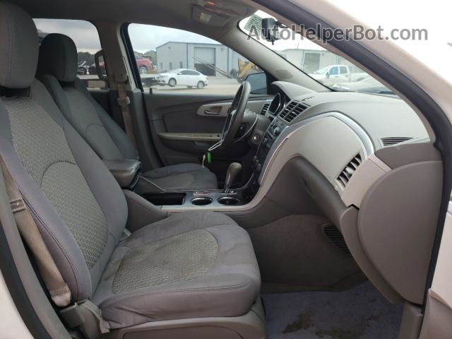 2011 Chevrolet Traverse Ls White vin: 1GNKRFED7BJ284633