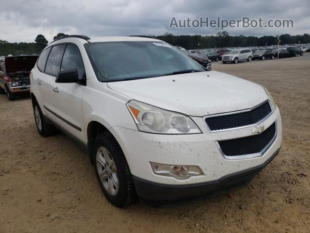 2011 Chevrolet Traverse Ls White vin: 1GNKRFED7BJ284633