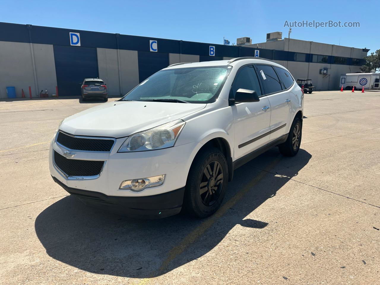 2012 Chevrolet Traverse Ls Белый vin: 1GNKRFED7CJ315073