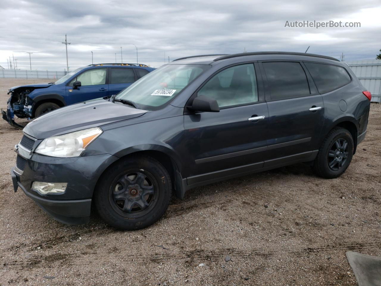 2012 Chevrolet Traverse Ls Серый vin: 1GNKRFED7CJ387116