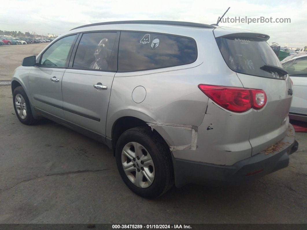 2011 Chevrolet Traverse Ls Silver vin: 1GNKRFED9BJ158287