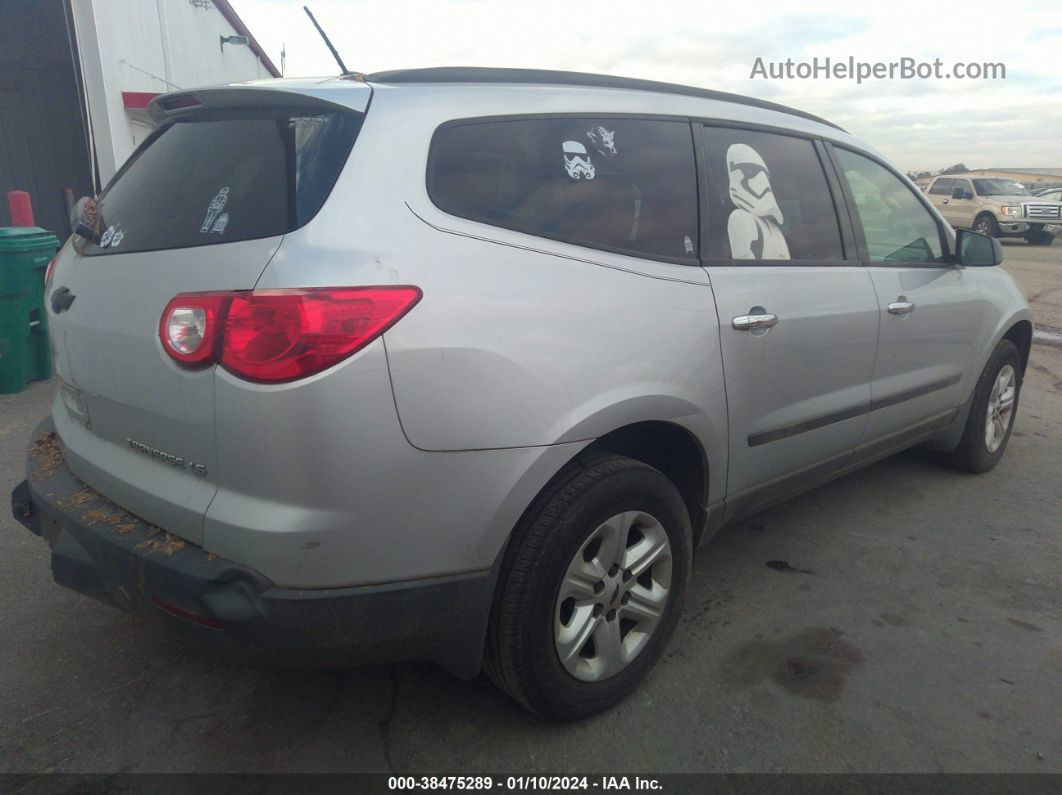 2011 Chevrolet Traverse Ls Silver vin: 1GNKRFED9BJ158287