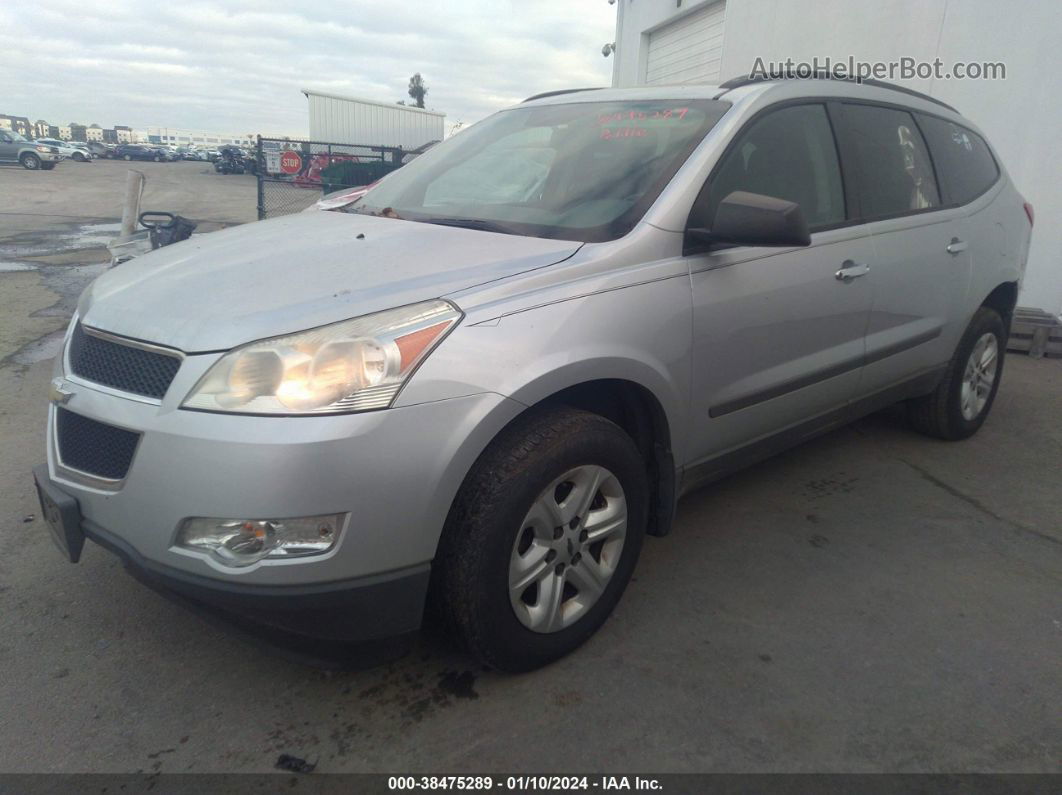 2011 Chevrolet Traverse Ls Silver vin: 1GNKRFED9BJ158287