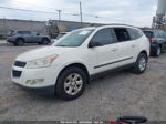 2011 Chevrolet Traverse Ls White vin: 1GNKRFED9BJ385656