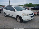 2011 Chevrolet Traverse Ls White vin: 1GNKRFED9BJ385656