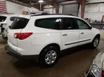 2012 Chevrolet Traverse Ls White vin: 1GNKRFED9CJ389207