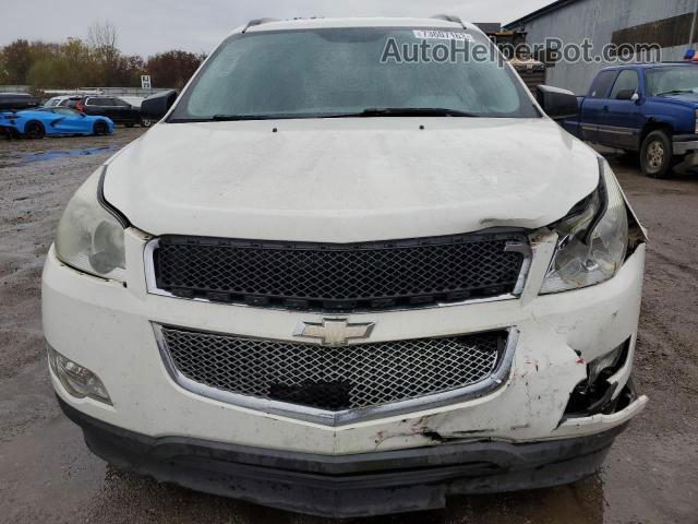 2011 Chevrolet Traverse Ls White vin: 1GNKRFEDXBJ398478