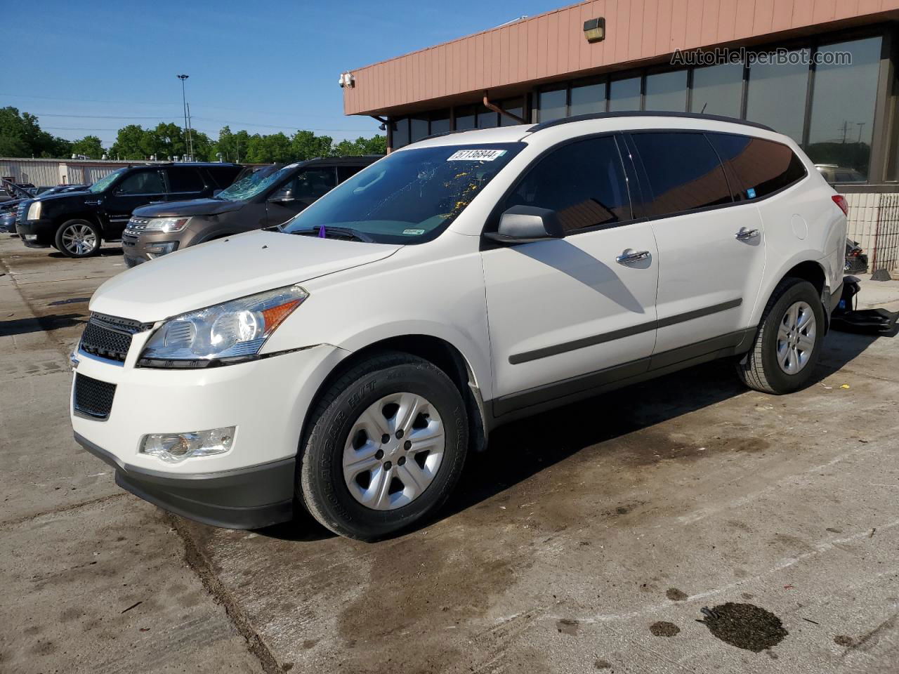 2012 Chevrolet Traverse Ls Белый vin: 1GNKRFEDXCJ414910