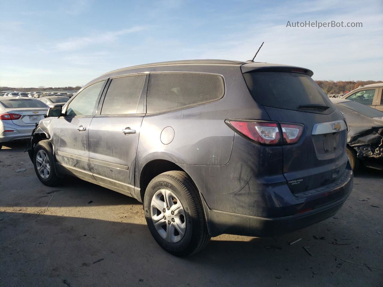 2014 Chevrolet Traverse Ls Синий vin: 1GNKRFKD2EJ201229