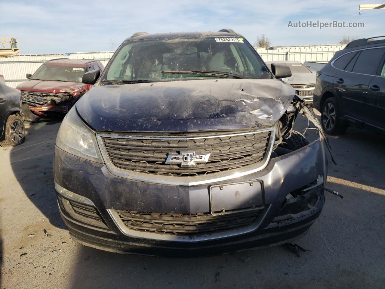 2014 Chevrolet Traverse Ls Синий vin: 1GNKRFKD2EJ201229