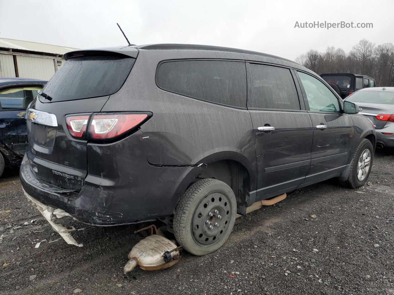 2014 Chevrolet Traverse Ls Gray vin: 1GNKRFKD7EJ139763