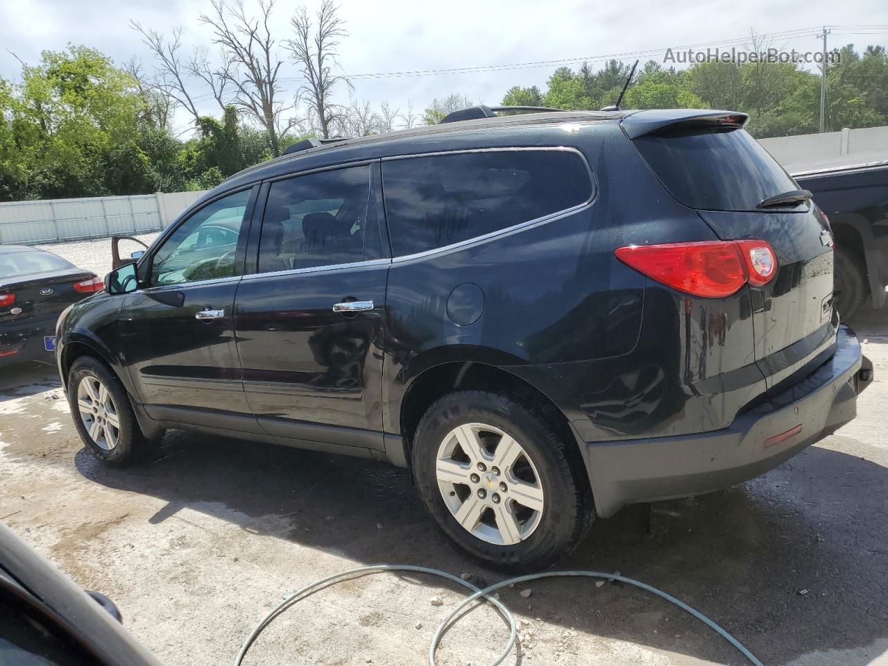 2011 Chevrolet Traverse Lt Black vin: 1GNKRGED0BJ123708