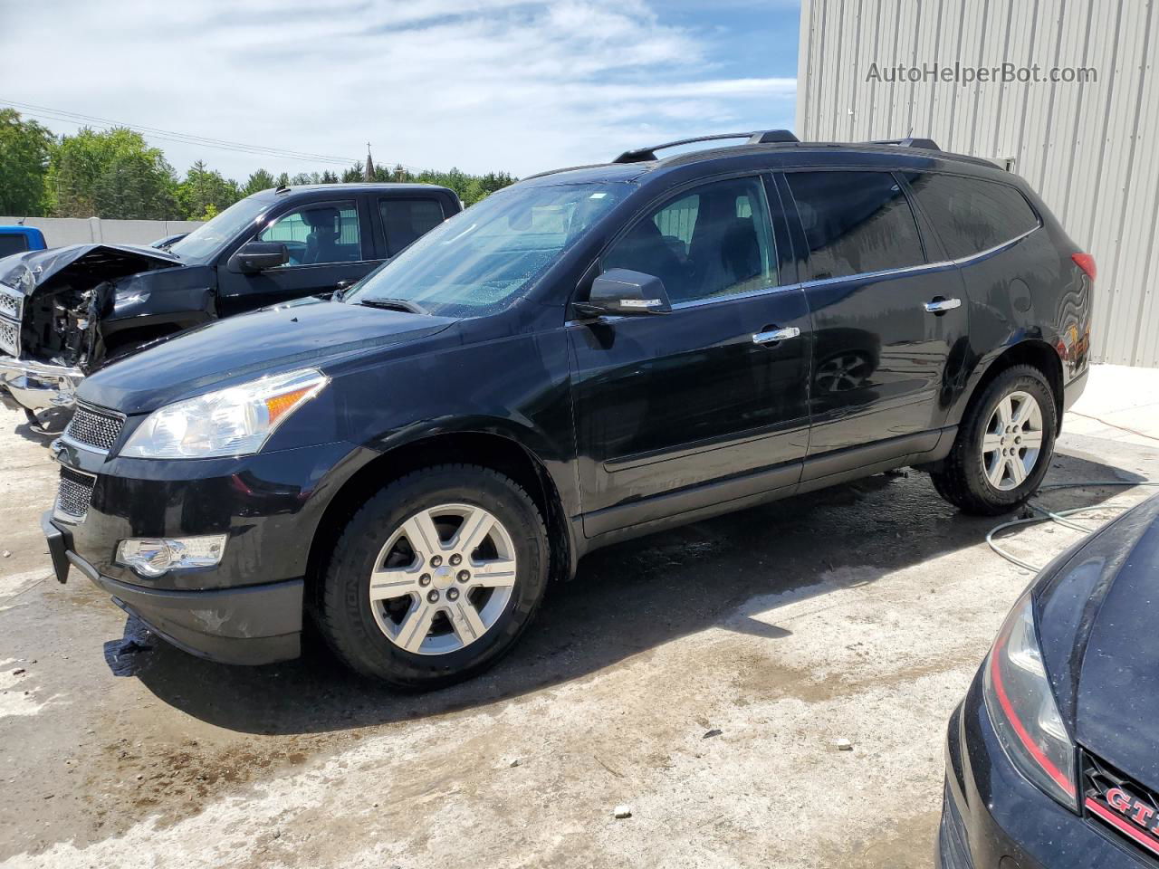 2011 Chevrolet Traverse Lt Черный vin: 1GNKRGED0BJ123708