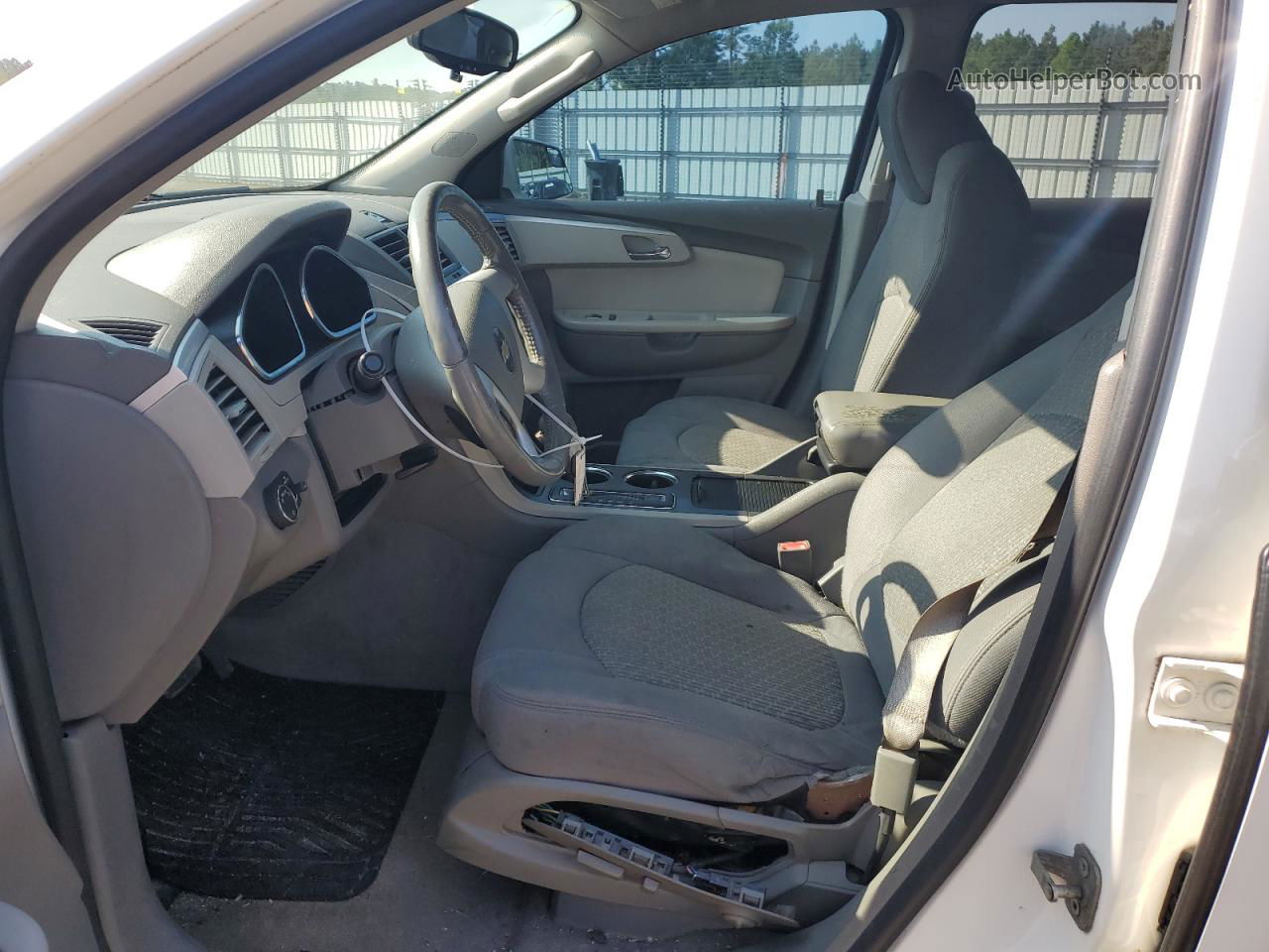 2011 Chevrolet Traverse Lt White vin: 1GNKRGED0BJ306218