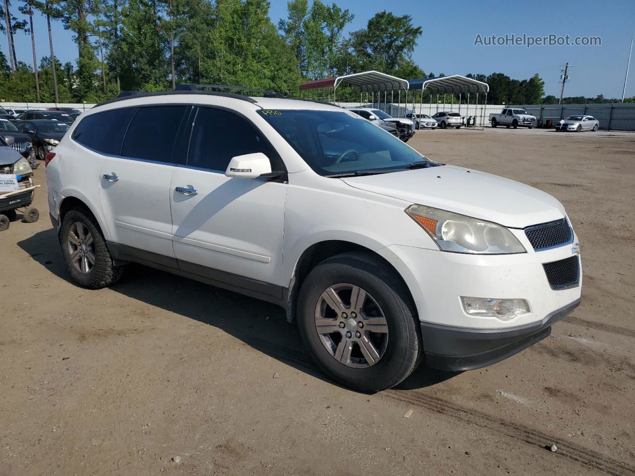 2011 Chevrolet Traverse Lt Белый vin: 1GNKRGED0BJ306218