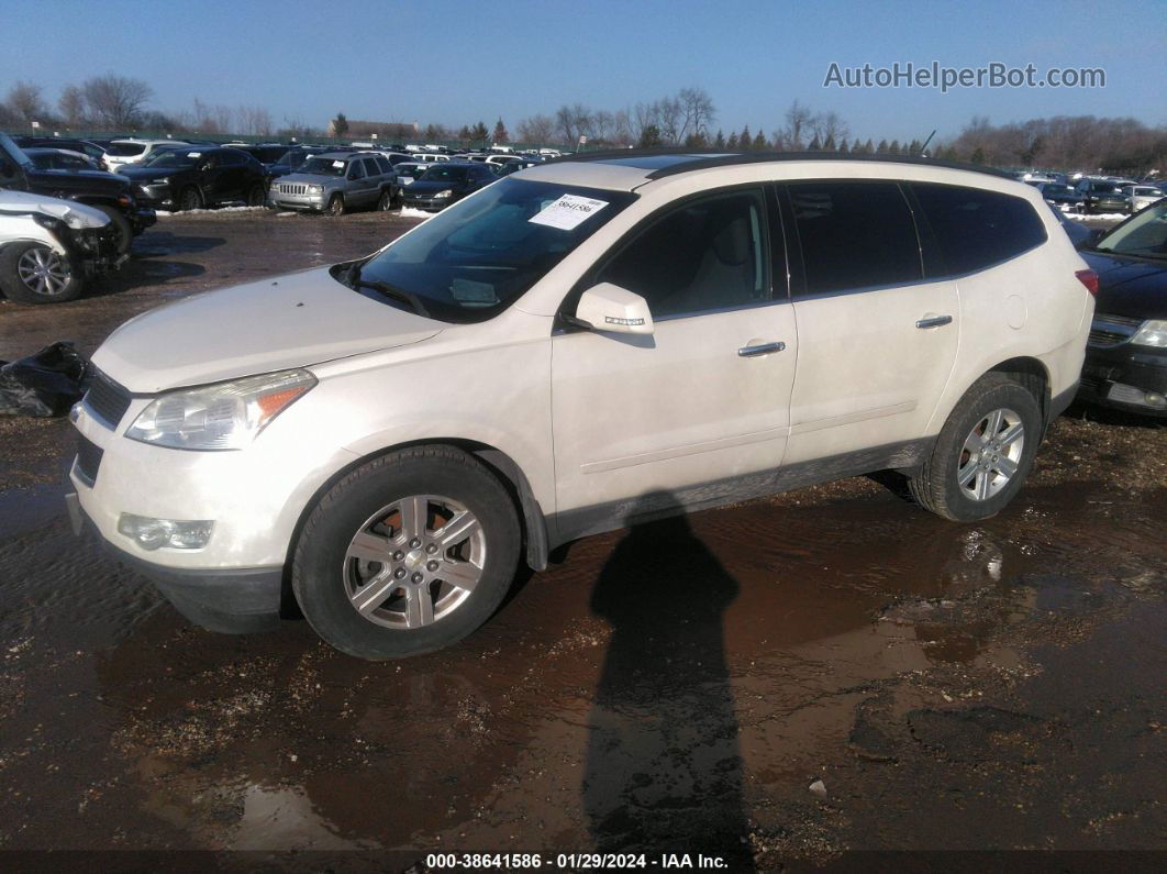 2011 Chevrolet Traverse 1lt White vin: 1GNKRGED0BJ408067