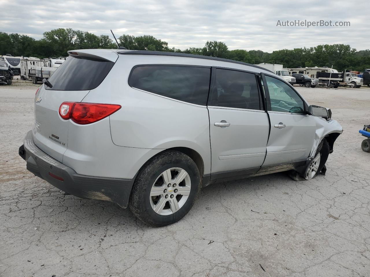 2012 Chevrolet Traverse Lt Silver vin: 1GNKRGED0CJ109051