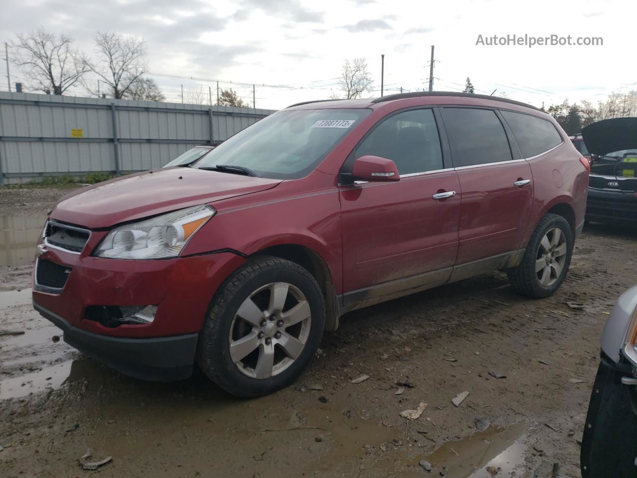 2012 Chevrolet Traverse Lt Red vin: 1GNKRGED0CJ137562