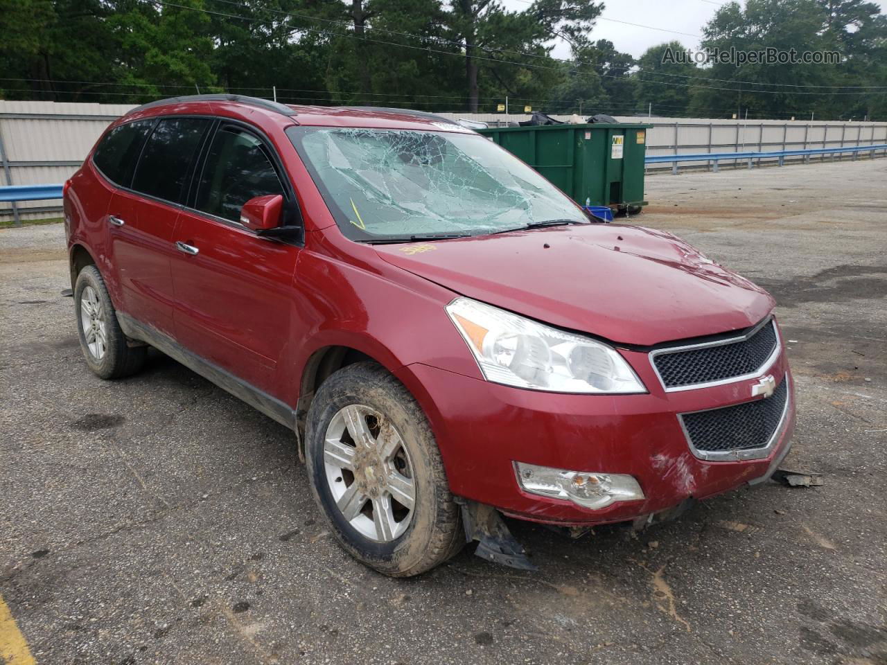 2012 Chevrolet Traverse Lt Red vin: 1GNKRGED0CJ407339