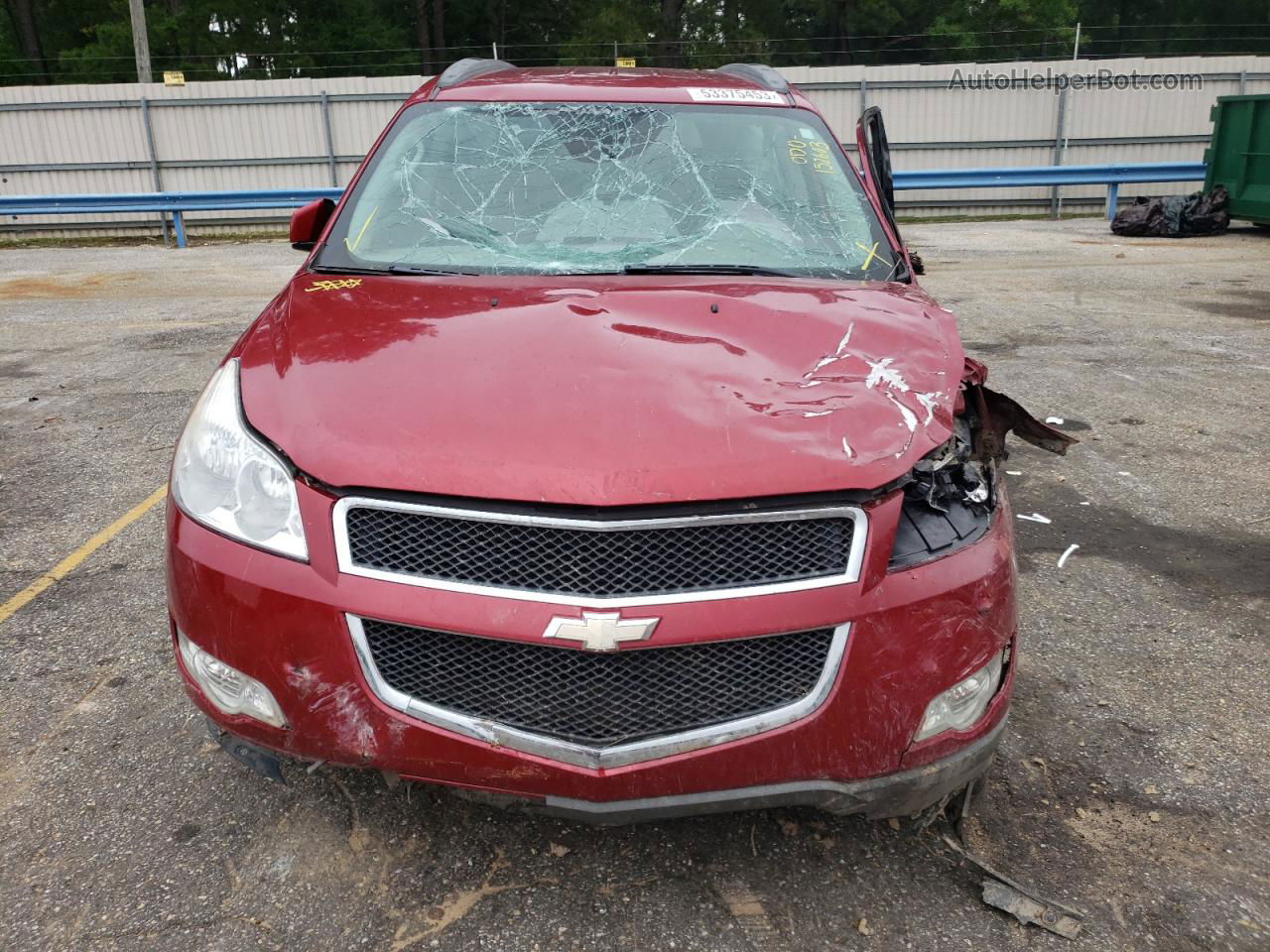 2012 Chevrolet Traverse Lt Red vin: 1GNKRGED0CJ407339