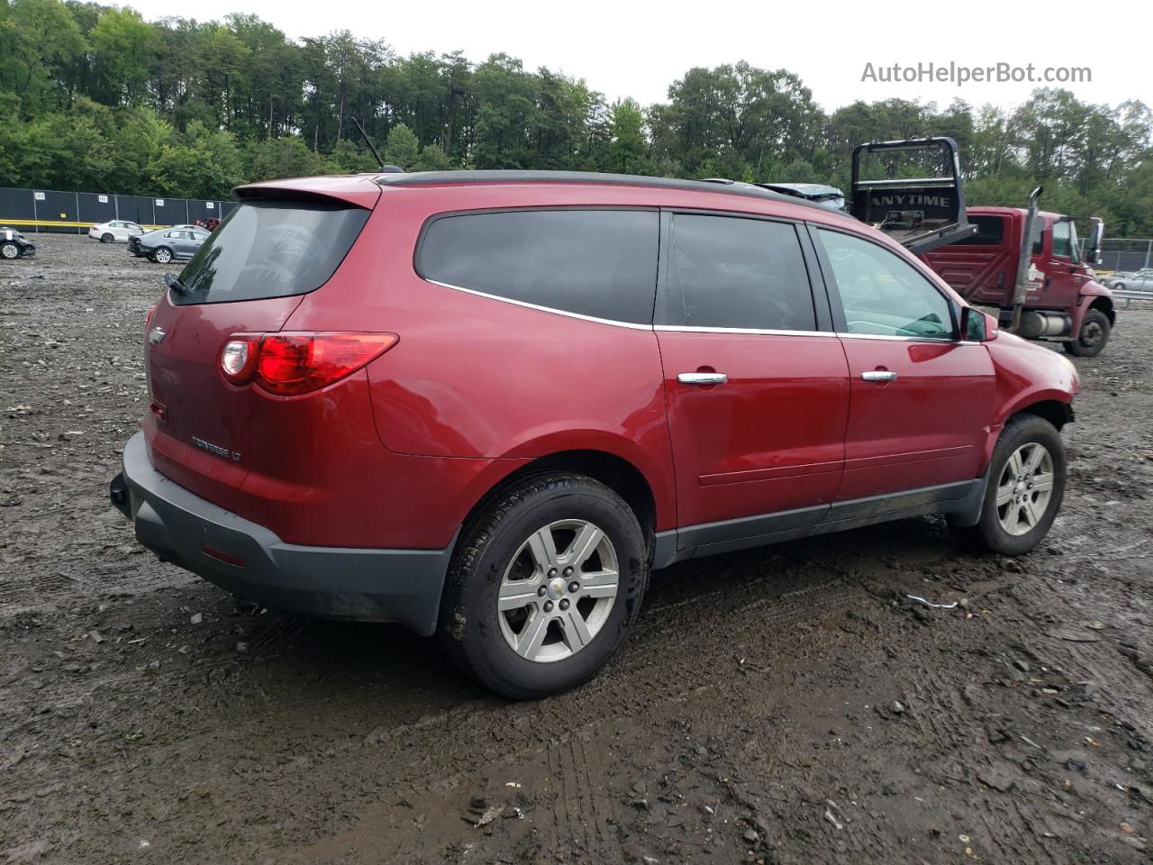 2012 Chevrolet Traverse Lt Red vin: 1GNKRGED0CJ417790