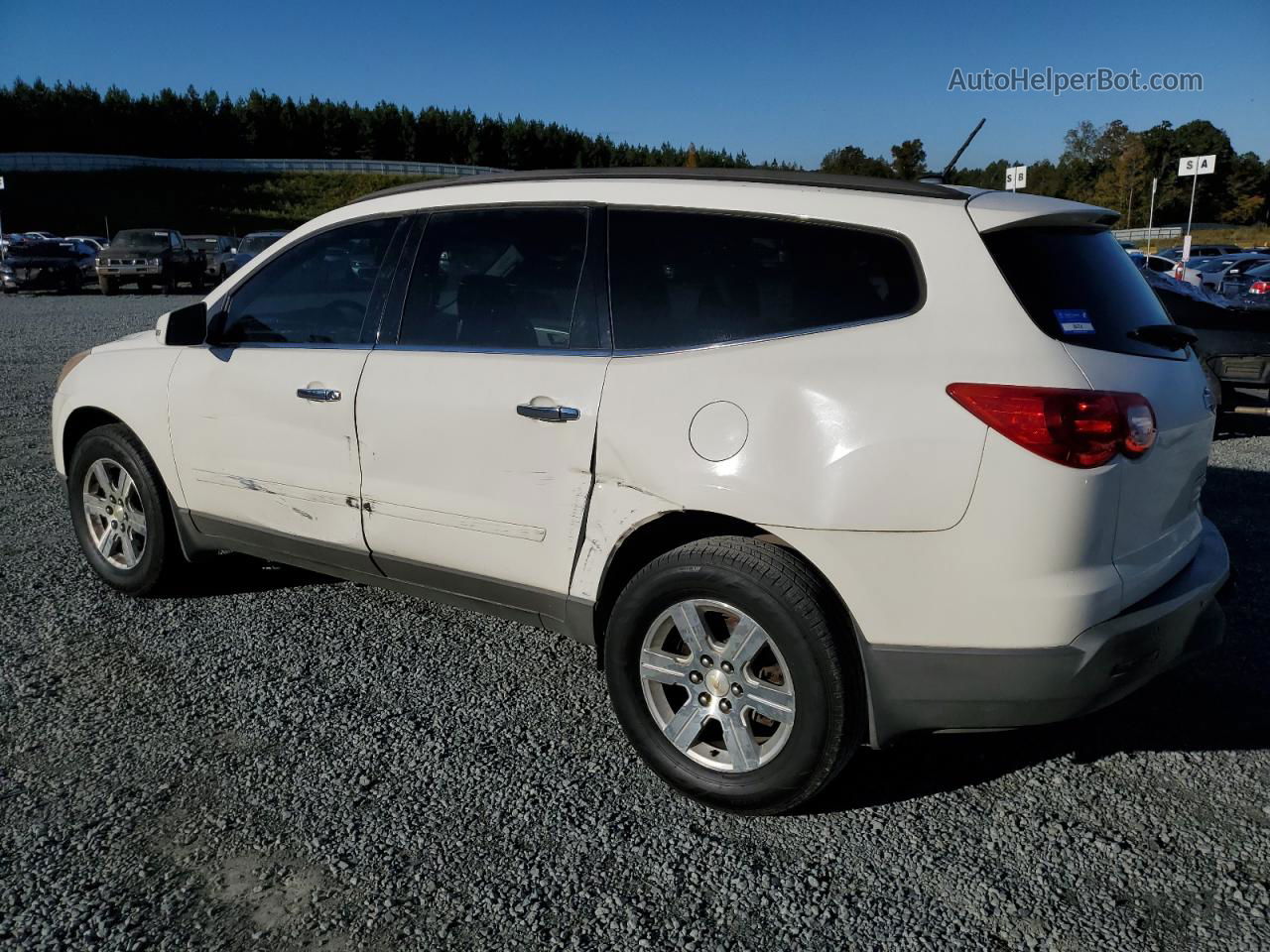 2011 Chevrolet Traverse Lt Белый vin: 1GNKRGED1BJ199955