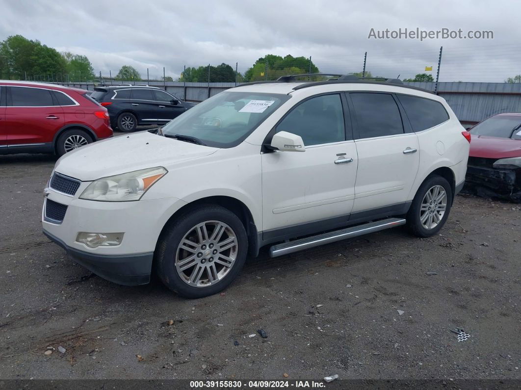 2011 Chevrolet Traverse 1lt White vin: 1GNKRGED1BJ380909