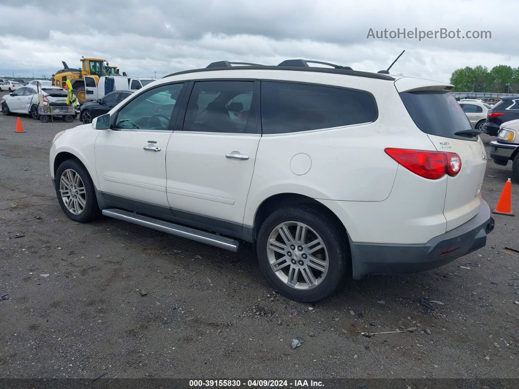 2011 Chevrolet Traverse 1lt White vin: 1GNKRGED1BJ380909