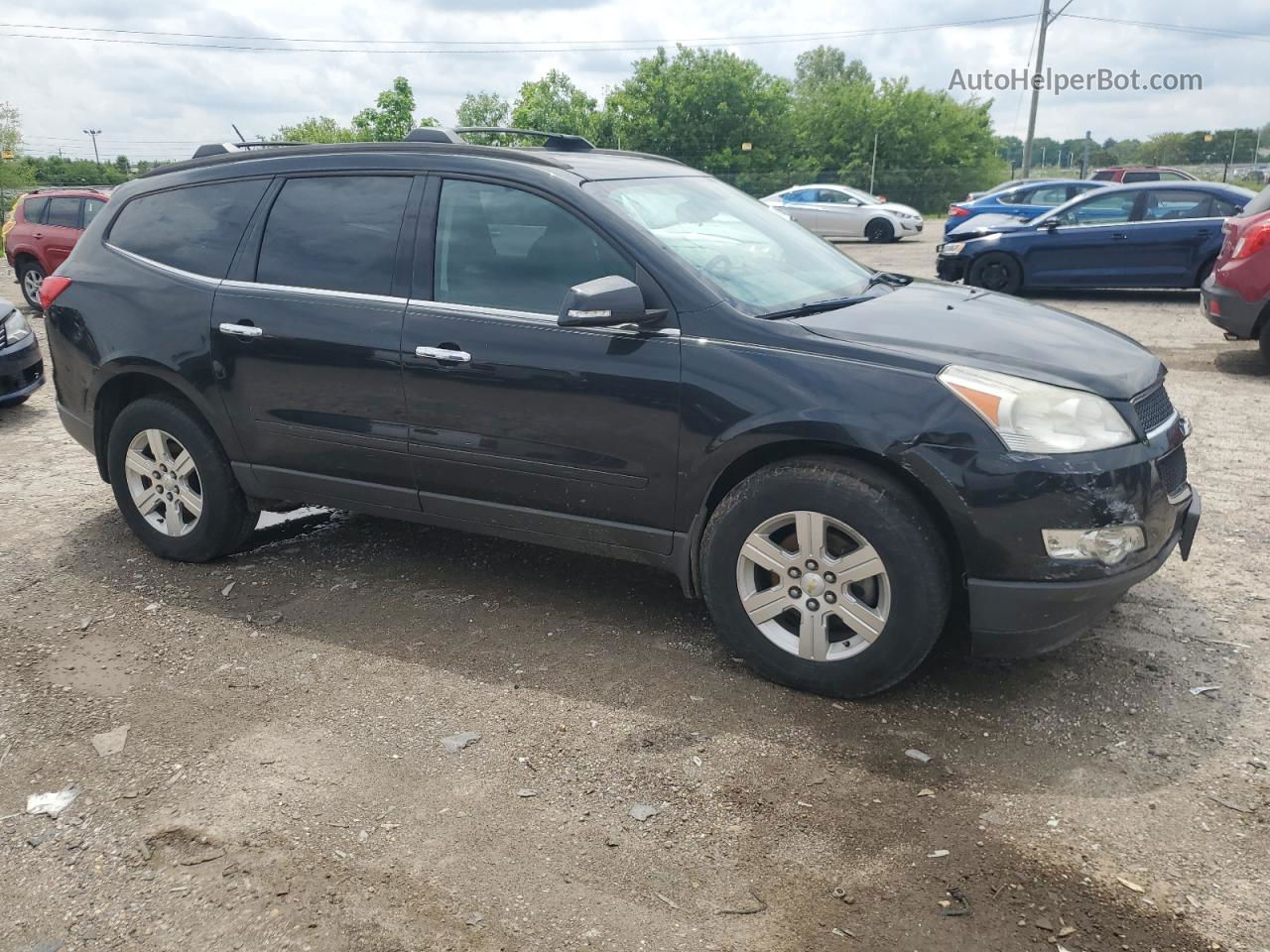 2012 Chevrolet Traverse Lt Black vin: 1GNKRGED1CJ171008