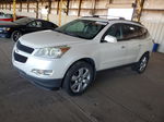 2012 Chevrolet Traverse Lt White vin: 1GNKRGED1CJ371127