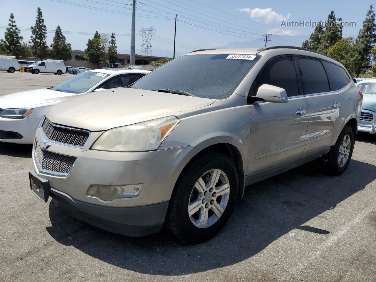 2011 Chevrolet Traverse Lt Beige vin: 1GNKRGED2BJ220182