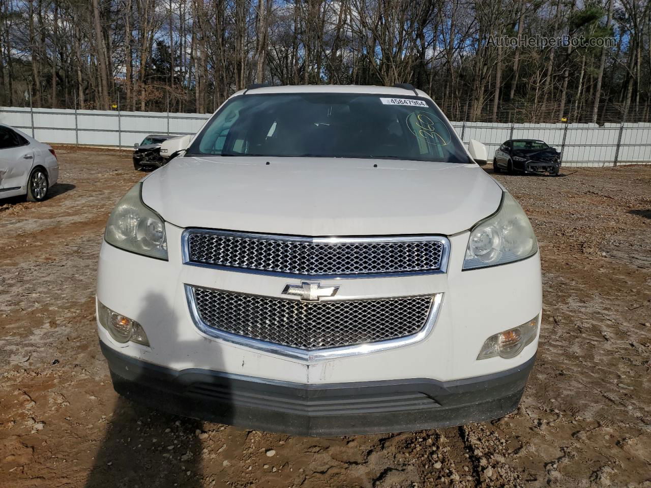 2011 Chevrolet Traverse Lt White vin: 1GNKRGED2BJ334165