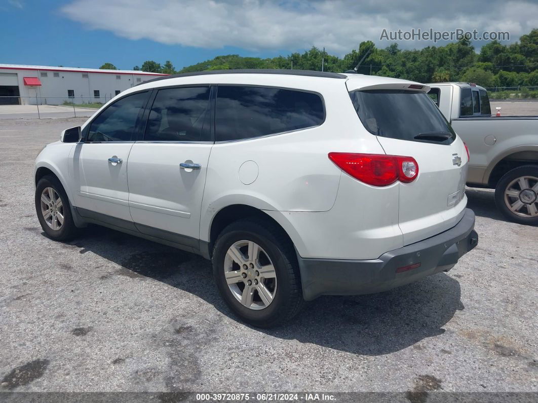 2011 Chevrolet Traverse 1lt White vin: 1GNKRGED3BJ182493