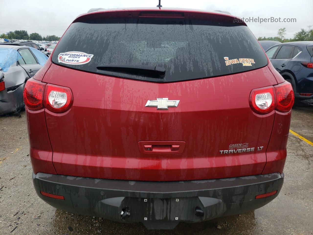 2012 Chevrolet Traverse Lt Red vin: 1GNKRGED3CJ166862