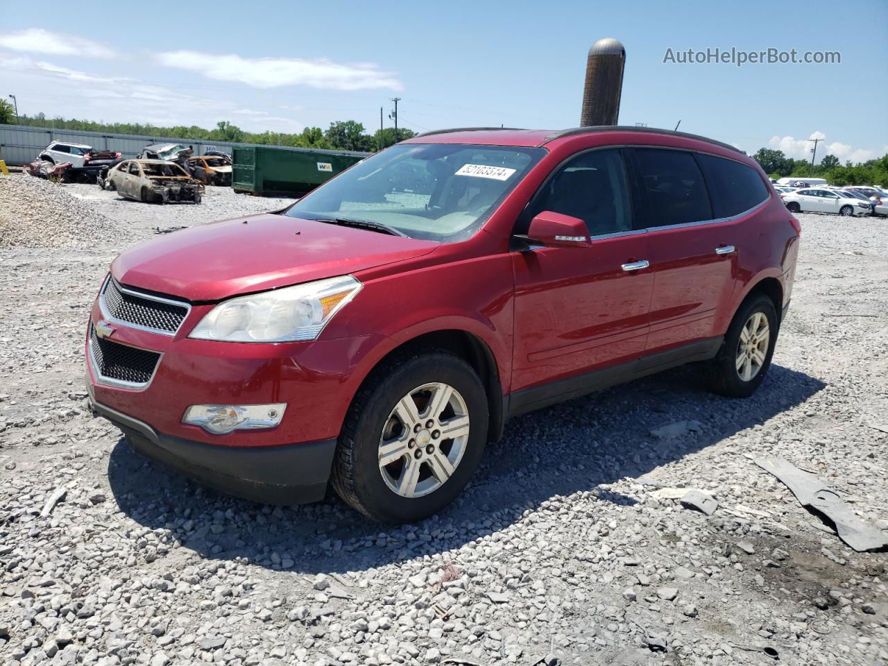 2012 Chevrolet Traverse Lt Red vin: 1GNKRGED3CJ171608