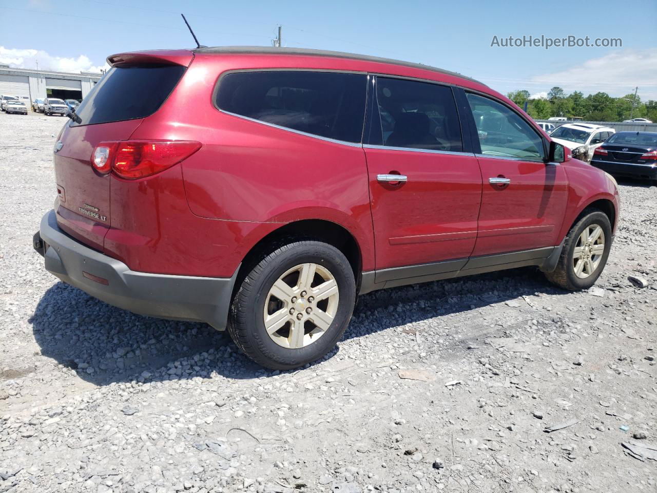 2012 Chevrolet Traverse Lt Red vin: 1GNKRGED3CJ171608