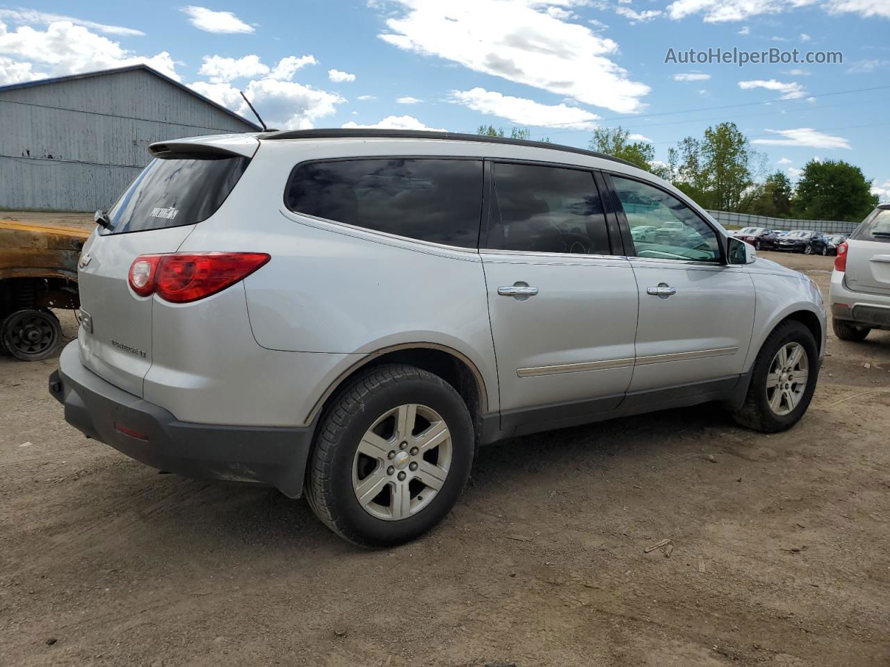 2012 Chevrolet Traverse Lt Silver vin: 1GNKRGED3CJ345600