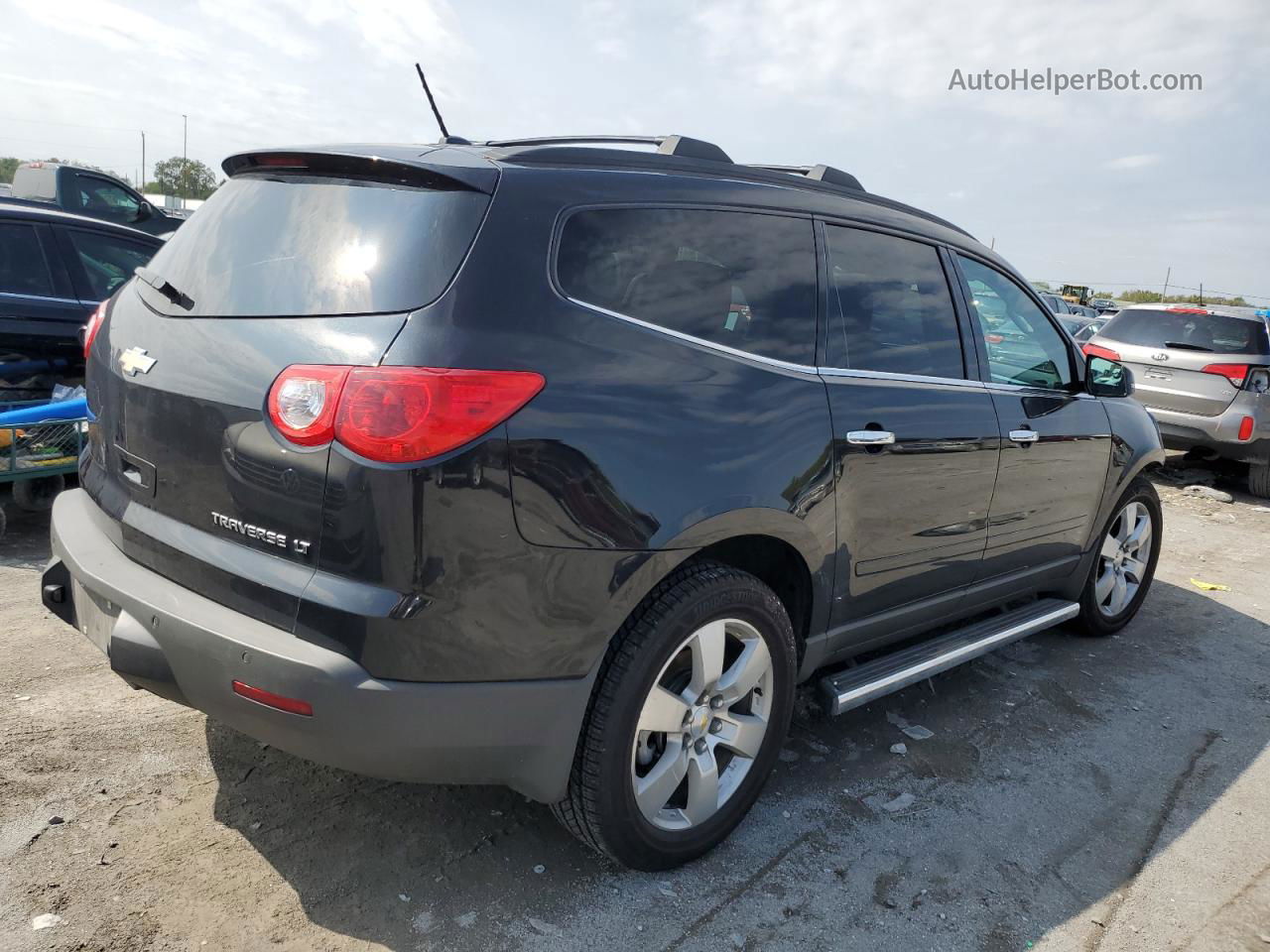 2012 Chevrolet Traverse Lt Black vin: 1GNKRGED3CJ384963