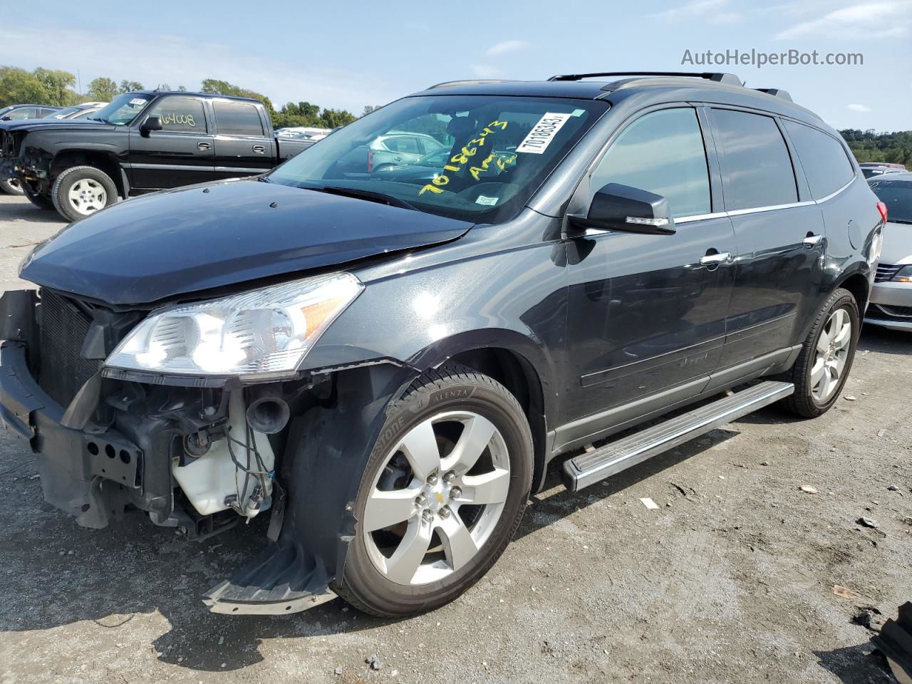 2012 Chevrolet Traverse Lt Black vin: 1GNKRGED3CJ384963