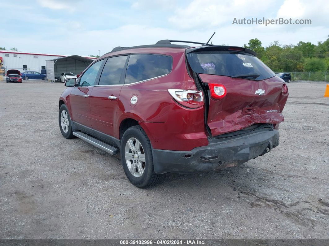 2011 Chevrolet Traverse 1lt Red vin: 1GNKRGED4BJ131584