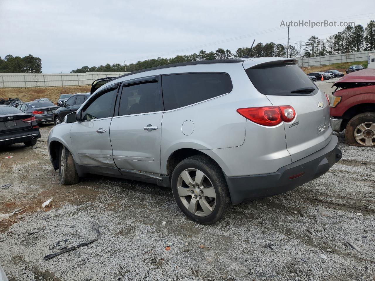 2012 Chevrolet Traverse Lt Silver vin: 1GNKRGED4CJ141307